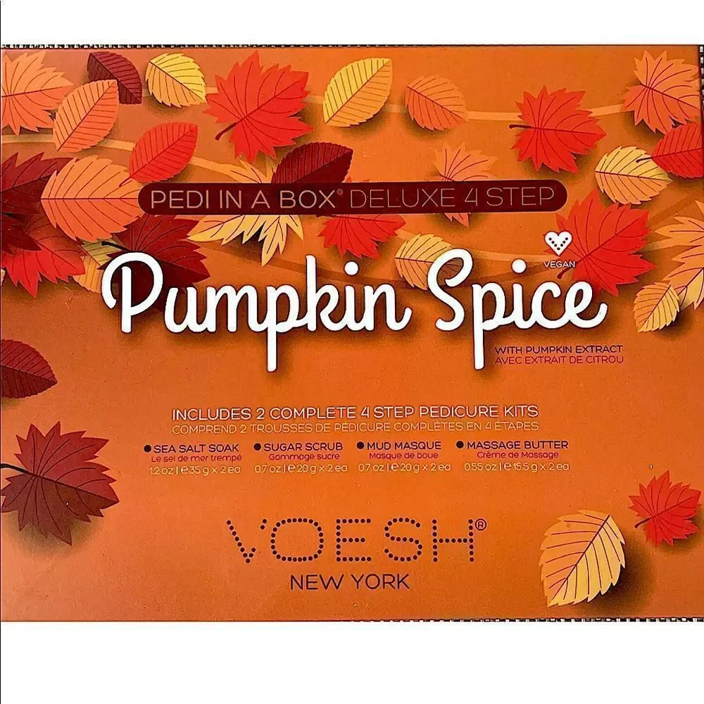 VOESH New York's Pumpkin Spice Pedi In a Box 4 Step
